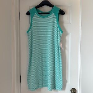 Sonoma Teal and White Striped Top